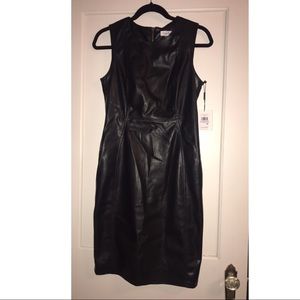 Calvin Klein Vegan Leather Dress